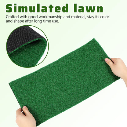 Turtle Basking Platform Artificial Fake Grass Mat Lawn Turf Lifelike Turtle Ramp Tortoise Habitat Turtle Terrace Fish Tank Accessories for Reptile Pet