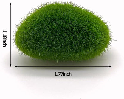 25Pcs Artificial Moss Rocks Fake Green Moss Decor for Floral Arrangements Fairy Gardens and DIY Crafting(Green)