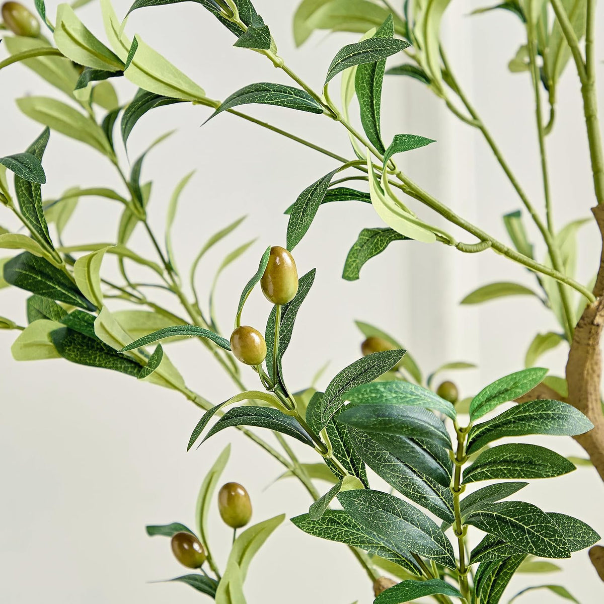 Ficus Tree Artificial 6 Feet, Tall Faux Tree in Pot, Fake Floor Plant with Realistic Tree Branch & Silk Leaves for Home Office Indoor Decor