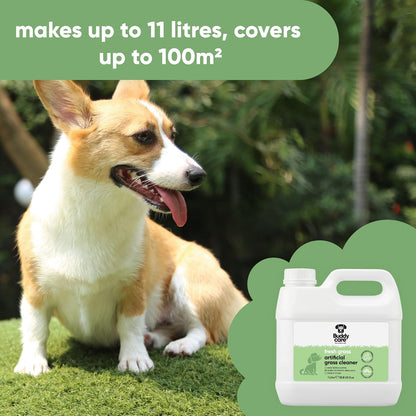 Artificial Grass Cleaner Concentrate - Fresh Grass Scent - 1L - Outdoor Surface Cleaner for Synthetic Lawns & Patios, Fast Acting Odour Remover & Sanitiser, Makes 11L, Covers up to 100m²