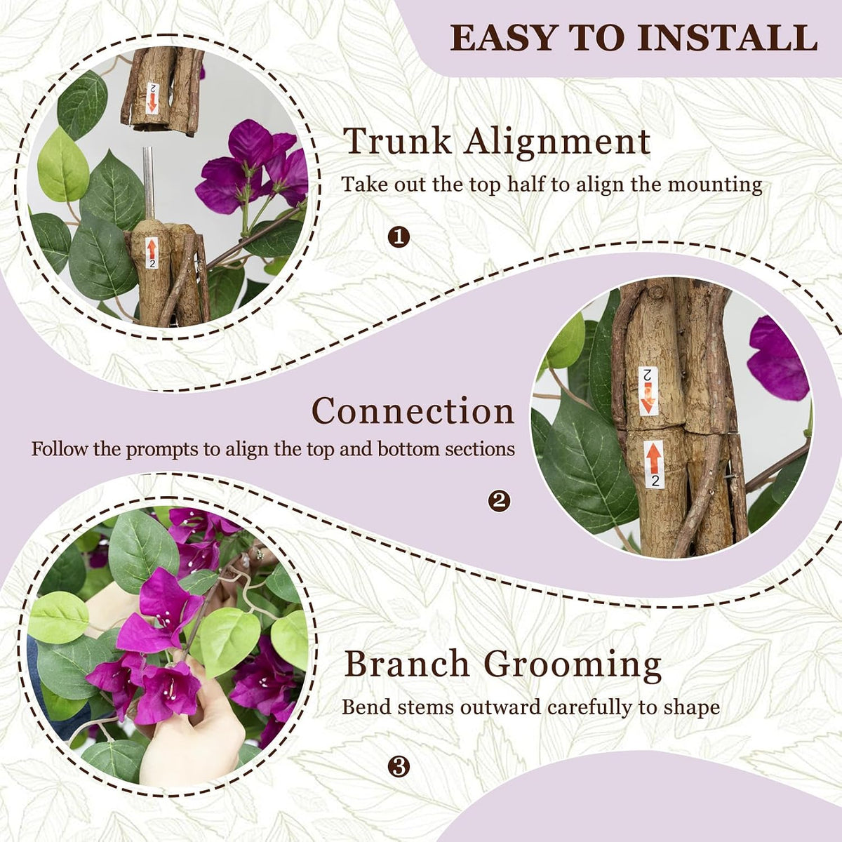 5FT Bougainvillea Artificial Tree for Outdoors or Indoors