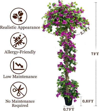 5FT Bougainvillea Artificial Tree for Outdoors or Indoors
