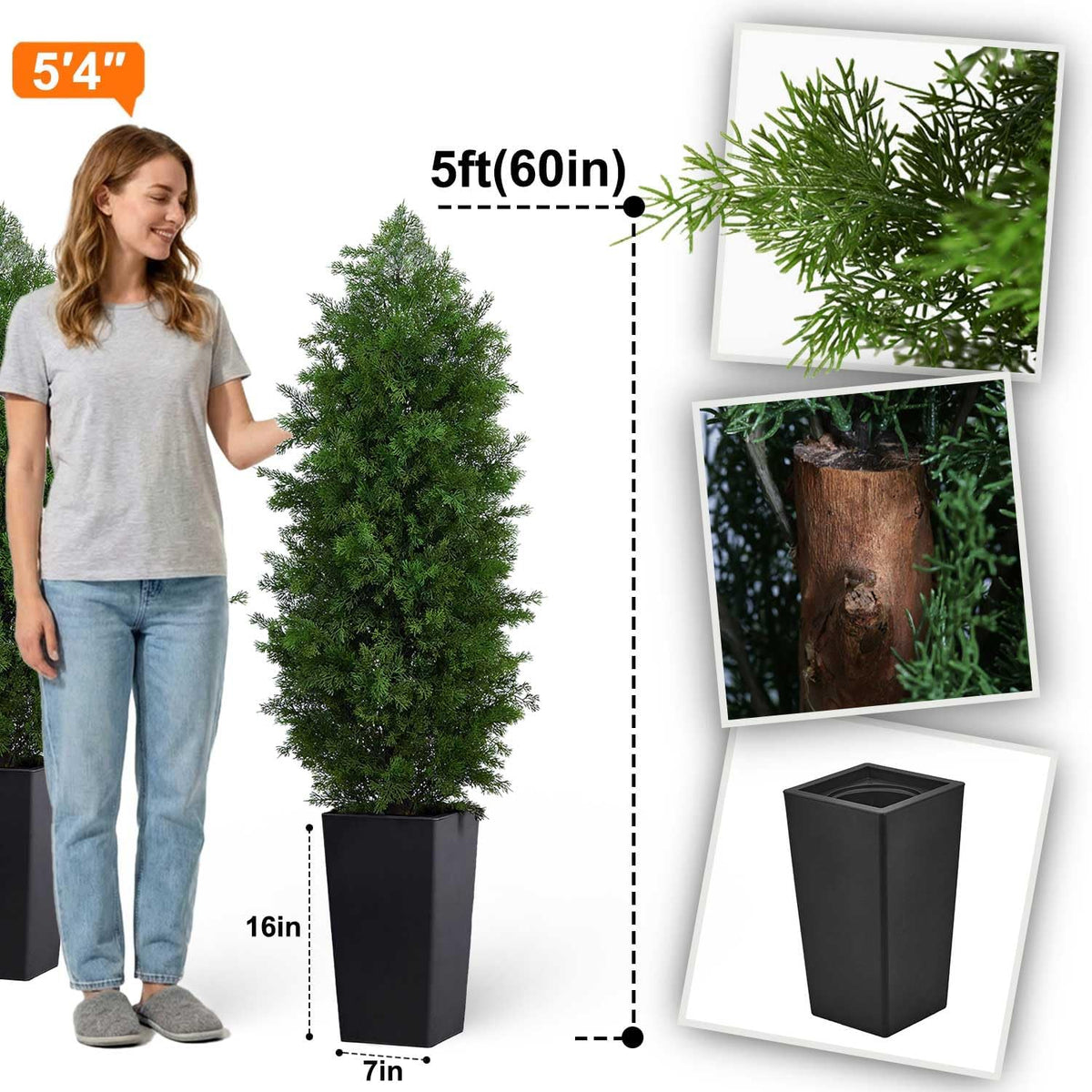 6ft Artificial Bird of Paradise Tree for Home Decor, 6 ft Faux Floor Plant Fake Silk Banana Leaf Tropical Trees with Pot for Indoor Outdoor House Living Room (6 feet Tall Including Raised Pot)