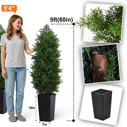 6ft Artificial Bird of Paradise Tree for Home Decor, 6 ft Faux Floor Plant Fake Silk Banana Leaf Tropical Trees with Pot for Indoor Outdoor House Living Room (6 feet Tall Including Raised Pot)