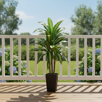 6ft Artificial Bird of Paradise Tree for Home Decor, 6 ft Faux Floor Plant Fake Silk Banana Leaf Tropical Trees with Pot for Indoor Outdoor House Living Room (6 feet Tall Including Raised Pot)