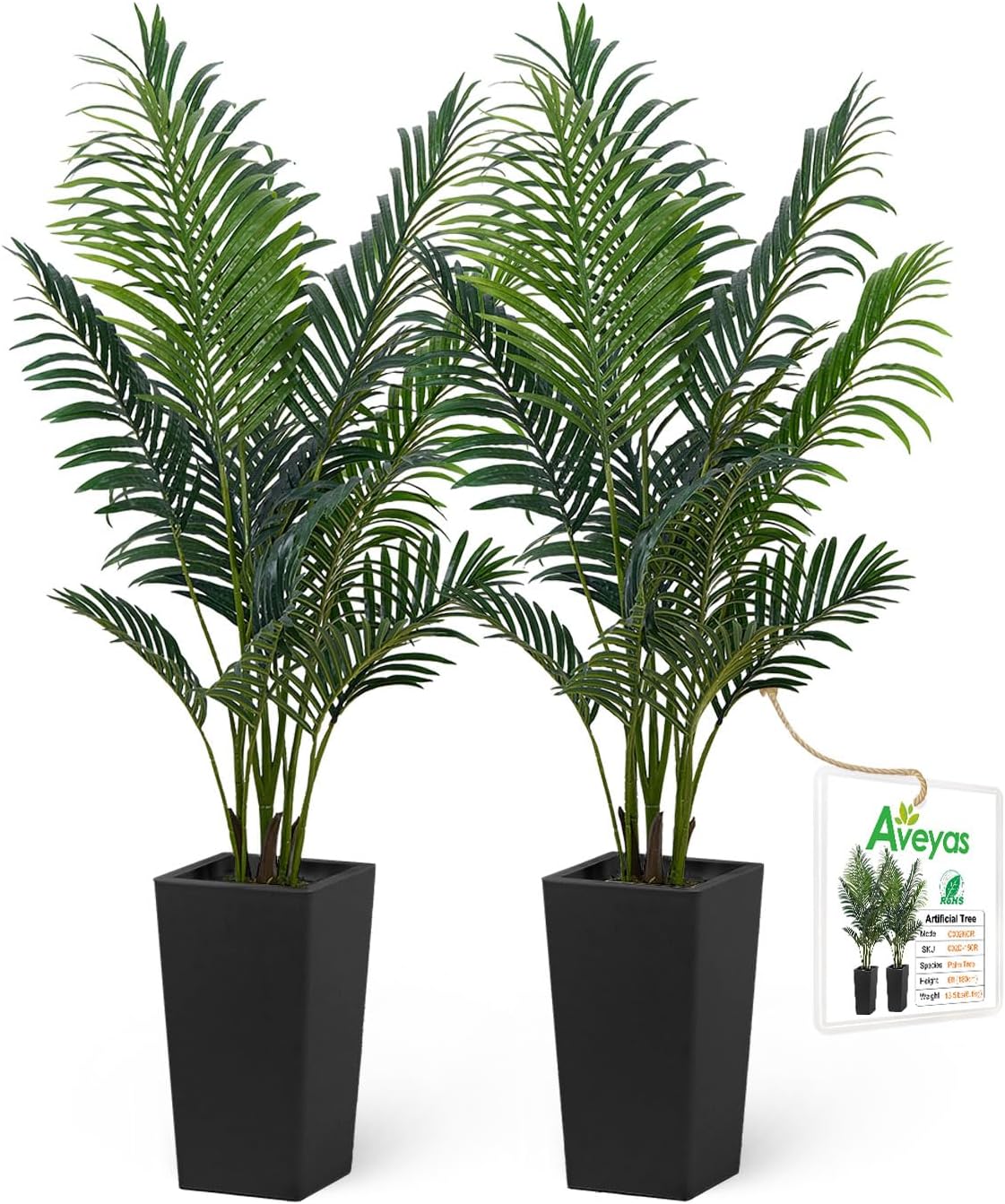 6ft Artificial Bird of Paradise Tree for Home Decor, 6 ft Faux Floor Plant Fake Silk Banana Leaf Tropical Trees with Pot for Indoor Outdoor House Living Room (6 feet Tall Including Raised Pot)