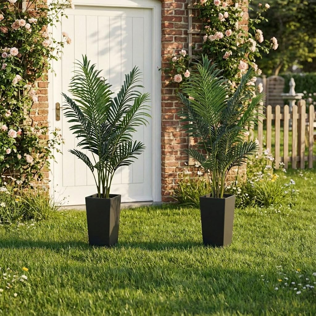 6ft Artificial Bird of Paradise Tree for Home Decor, 6 ft Faux Floor Plant Fake Silk Banana Leaf Tropical Trees with Pot for Indoor Outdoor House Living Room (6 feet Tall Including Raised Pot)