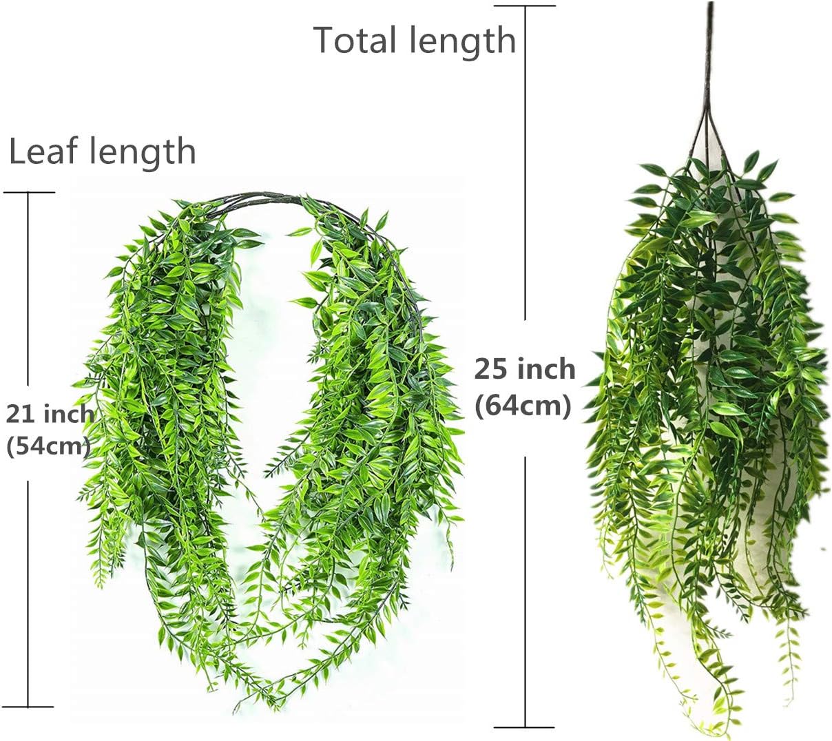 Artificial Monstera Deliciosa Plant 21 Inch, Fake Tropical Palm Tree Faux Greenery Leaves Plants for Indoor Outdoor Home Office Garden Houseplants Decor Wedding Party DIY Decoration - 1 Pack