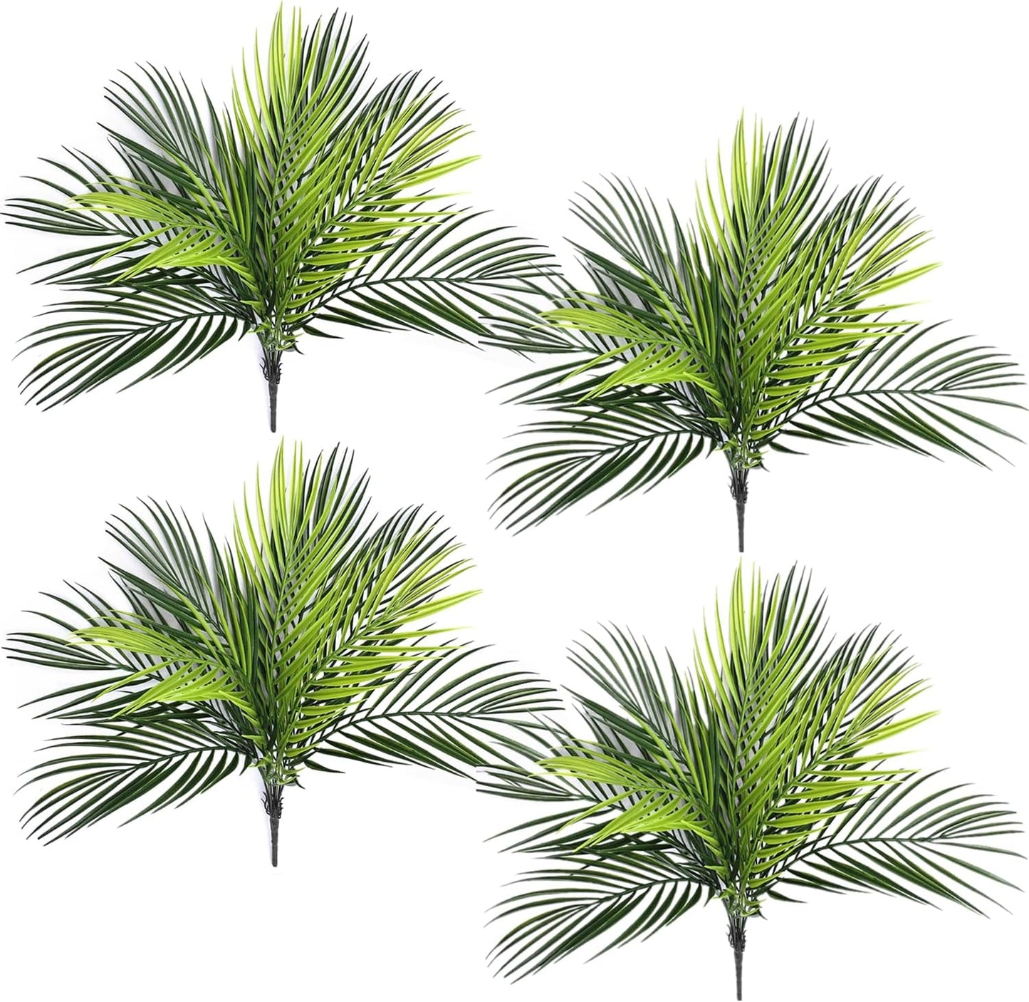 Artificial Monstera Deliciosa Plant 21 Inch, Fake Tropical Palm Tree Faux Greenery Leaves Plants for Indoor Outdoor Home Office Garden Houseplants Decor Wedding Party DIY Decoration - 1 Pack