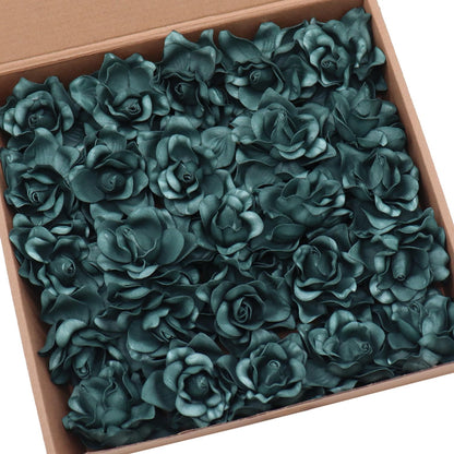 Artificial Flowers 25pcs Cream Gardenia Flowers with Stem for Wedding Flowers Centerpieces Bridal Shower Baby Shower Decorations DIY Wedding Bouquets Party Floral Arrangements