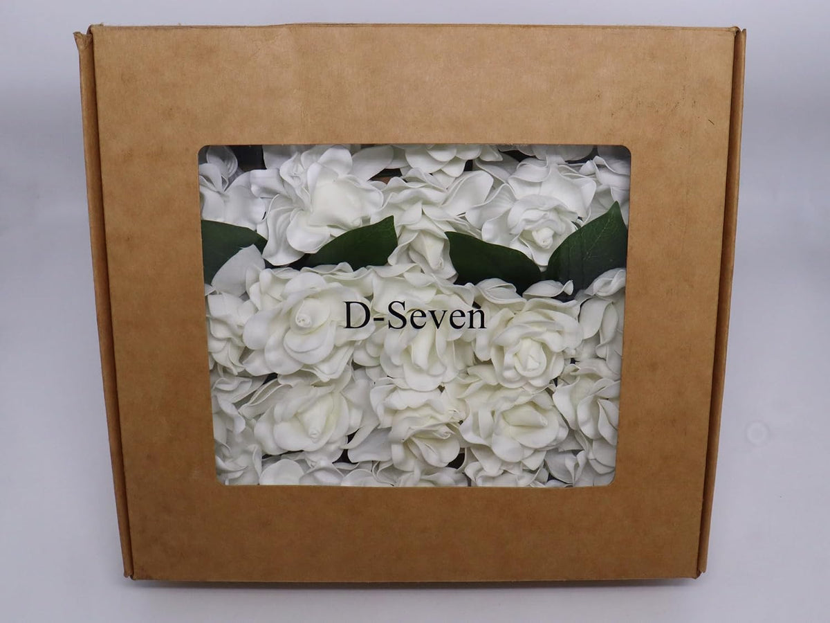 Artificial Flowers 25pcs Cream Gardenia Flowers with Stem for Wedding Flowers Centerpieces Bridal Shower Baby Shower Decorations DIY Wedding Bouquets Party Floral Arrangements