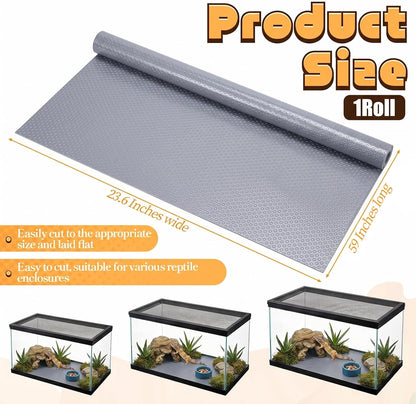 Bearded Dragon Tank Accessories, Reptile Substrate Mat Terrarium Carpet for 4x2x2 Bearded Dragon Enclosure for 120 Gallon Reptile Tank