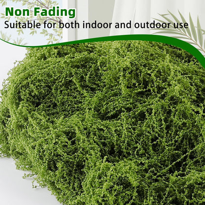 Artificial Moss for Crafts, 5.3OZ Fake Green Moss for Potted Plants, Faux Moss Decor for DIY Decorative, Walls,Table Centerpieces Decor Fairy Garden Model Making (150g)