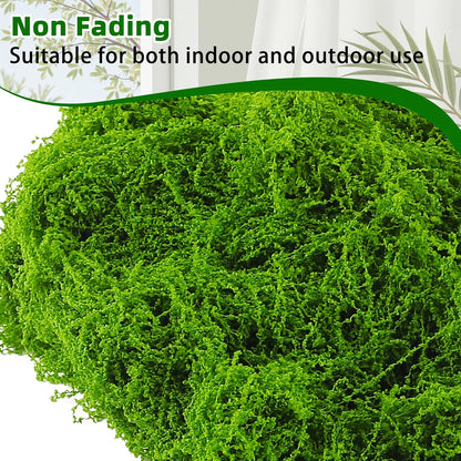 Artificial Moss for Crafts, 5.3OZ Fake Green Moss for Potted Plants, Faux Moss Decor for DIY Decorative, Walls,Table Centerpieces Decor Fairy Garden Model Making (150g)
