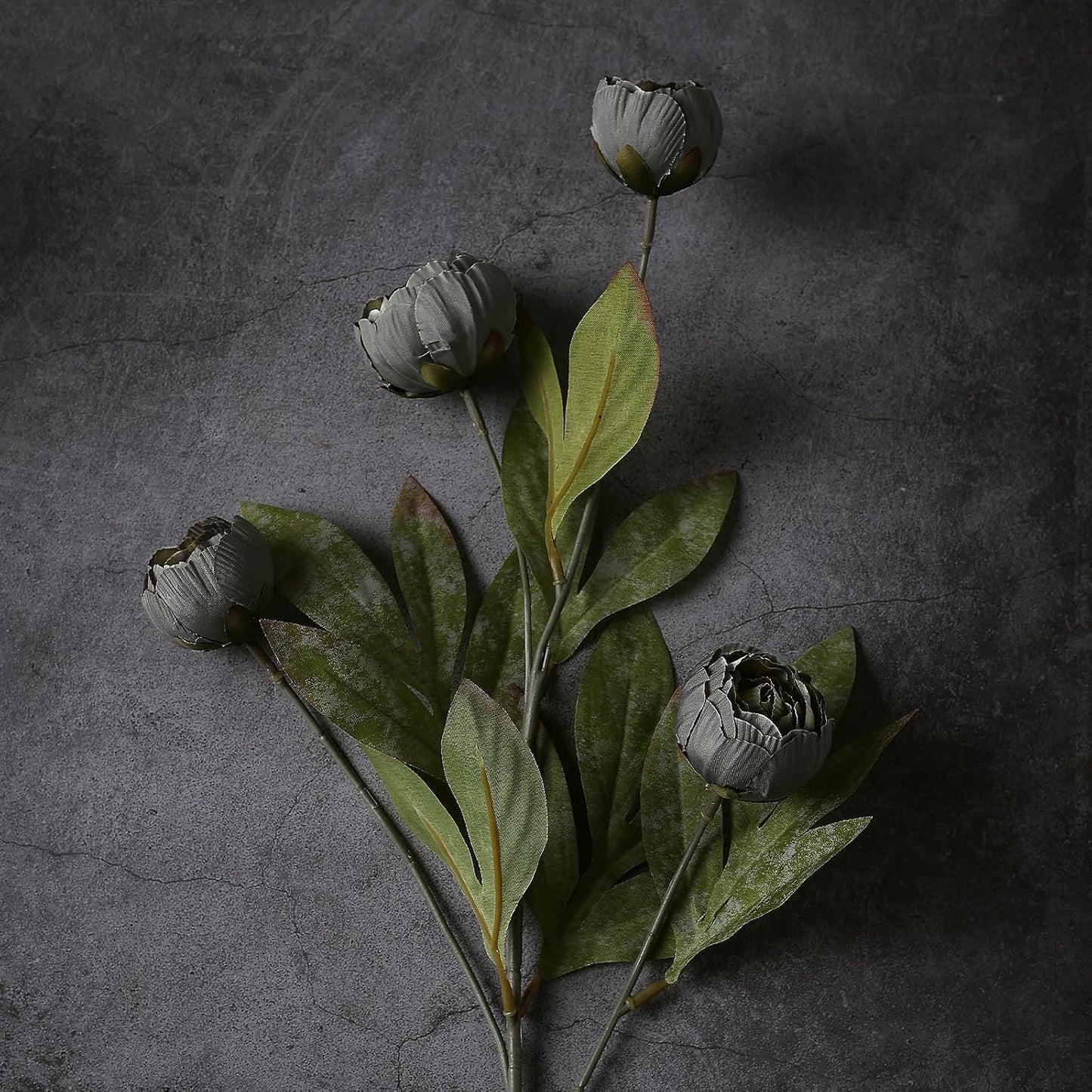 6 Pcs 27" Faux Silk Peony Artificial Flowers Stems for Vase(Cream) | Bulk Fake Peonies Branches with Stems, for DIY Bouquet Centerpieces Wedding Fillers Arrangements Shower Decoration