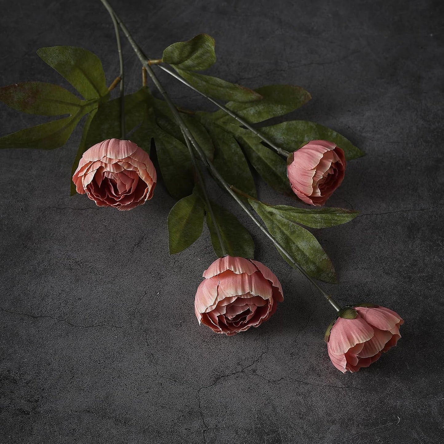 6 Pcs 27" Faux Silk Peony Artificial Flowers Stems for Vase(Cream) | Bulk Fake Peonies Branches with Stems, for DIY Bouquet Centerpieces Wedding Fillers Arrangements Shower Decoration