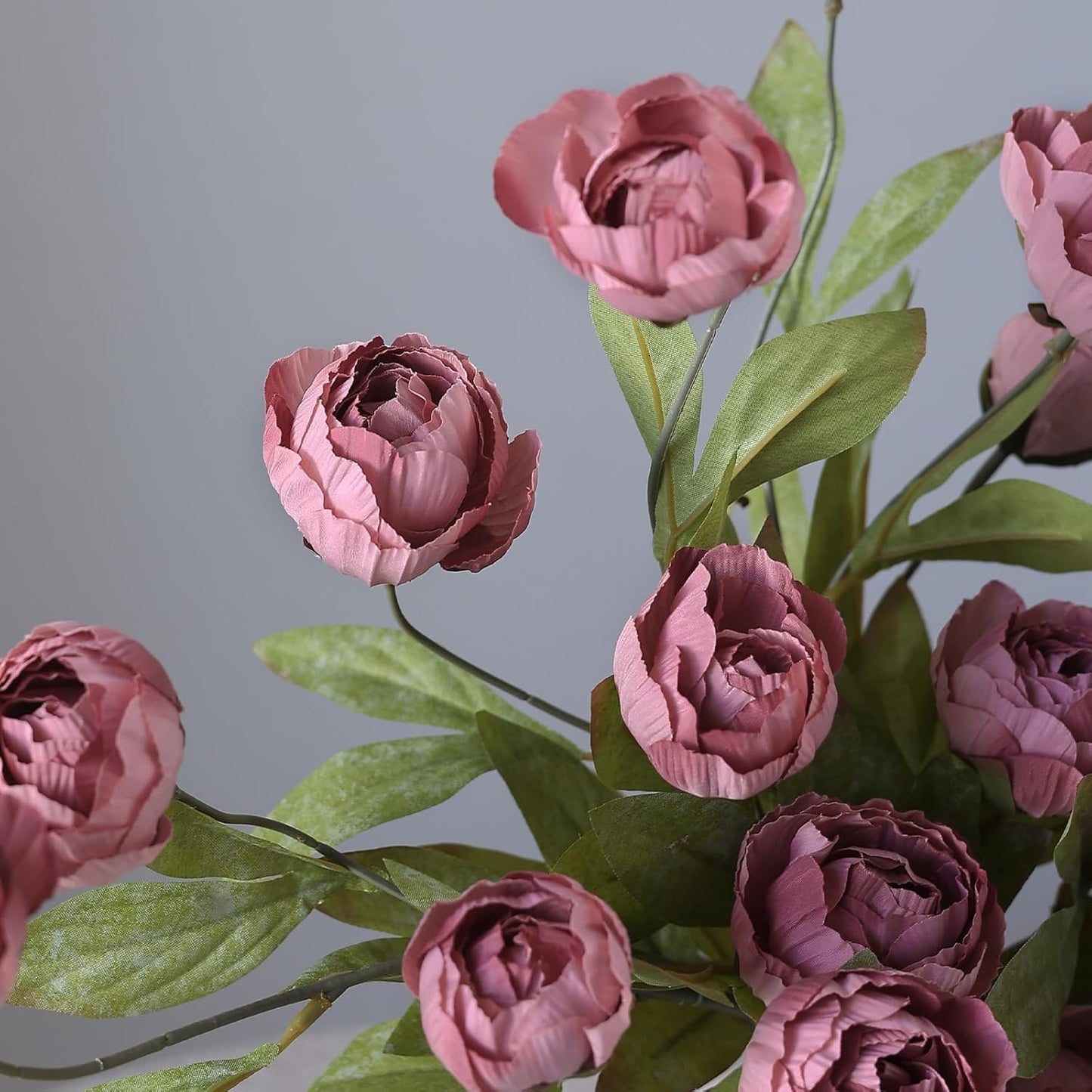 6 Pcs 27" Faux Silk Peony Artificial Flowers Stems for Vase(Cream) | Bulk Fake Peonies Branches with Stems, for DIY Bouquet Centerpieces Wedding Fillers Arrangements Shower Decoration