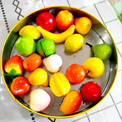 20Pcs Fake Artificial Fruit Faux Peach Party Decor Ornament | Lifelike Foam, Party Decor, Home Themed Tabletop Decor, Photography Props, Simulation Display Model