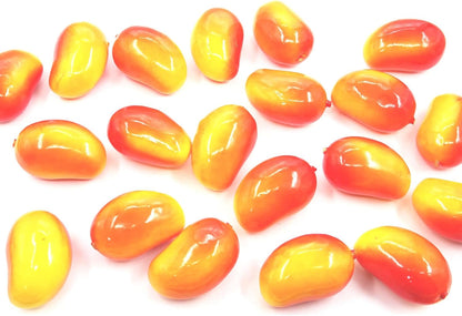 20Pcs Fake Artificial Fruit Faux Peach Party Decor Ornament | Lifelike Foam, Party Decor, Home Themed Tabletop Decor, Photography Props, Simulation Display Model