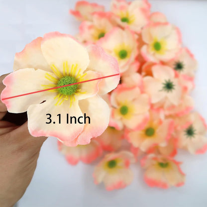 20pcs Artificial Poppy Flower Heads, Red