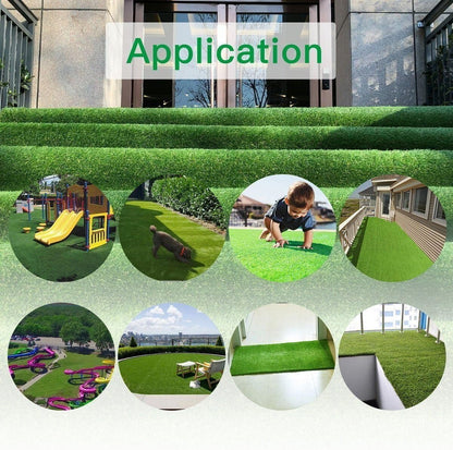 1.38Inch Realistic Artificial Grass Turf-5FTX10FT,Custom Size