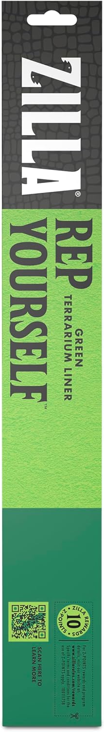 Reptile Carpet Terrarium Floor Liner, Green, 10G, 17.25 x 35.25