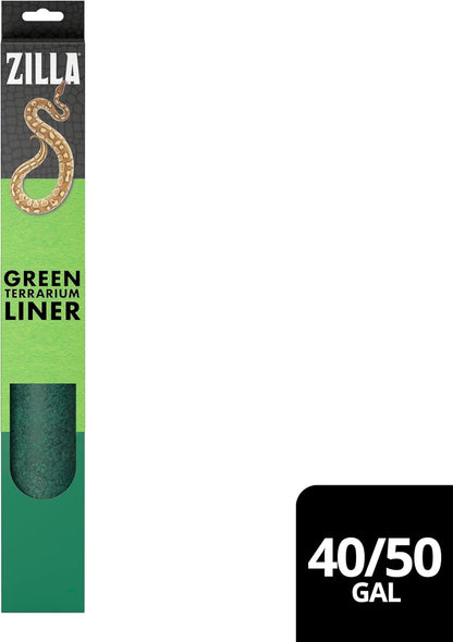 Reptile Carpet Terrarium Floor Liner, Green, 10G, 17.25 x 35.25