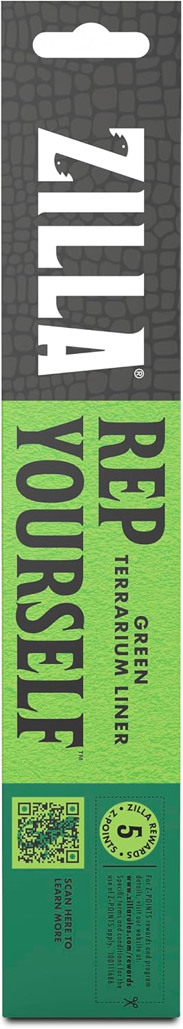 Reptile Carpet Terrarium Floor Liner, Green, 10G, 17.25 x 35.25