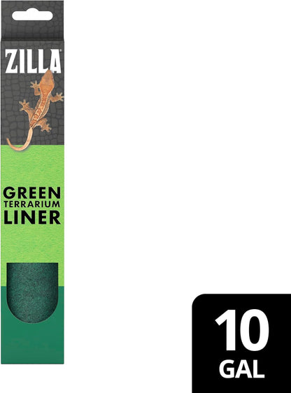 Reptile Carpet Terrarium Floor Liner, Green, 10G, 17.25 x 35.25