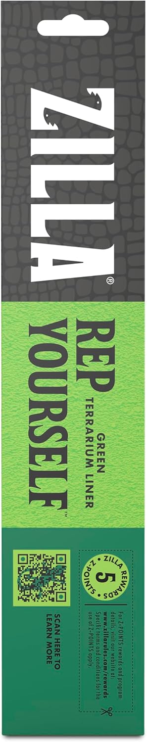 Reptile Carpet Terrarium Floor Liner, Green, 10G, 17.25 x 35.25