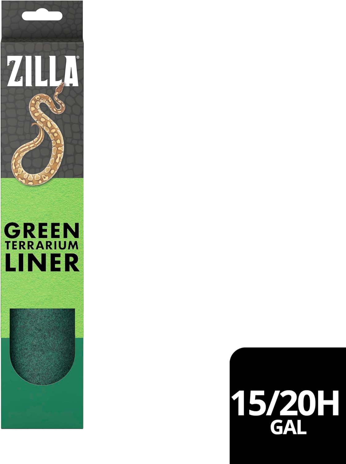 Reptile Carpet Terrarium Floor Liner, Green, 10G, 17.25 x 35.25