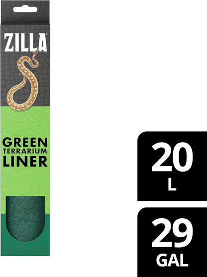 Reptile Carpet Terrarium Floor Liner, Green, 10G, 17.25 x 35.25