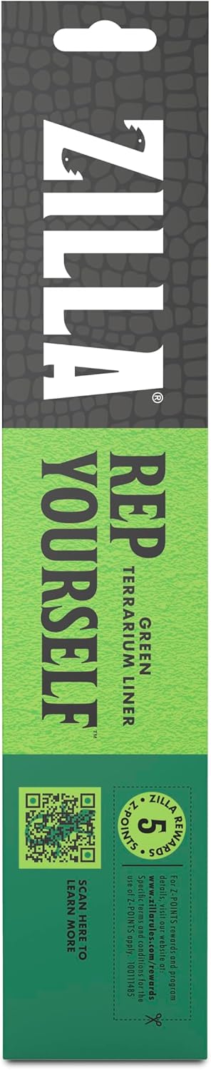 Reptile Carpet Terrarium Floor Liner, Green, 10G, 17.25 x 35.25