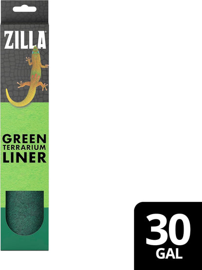 Reptile Carpet Terrarium Floor Liner, Green, 10G, 17.25 x 35.25