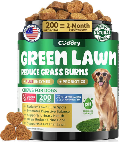 Dog Urine Neutralizer for Lawn, Green Grass Chews for Dogs, 200 Ct, Chicken
