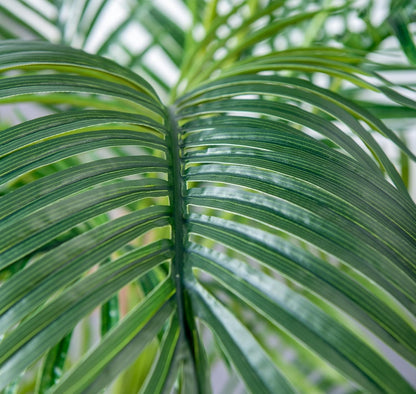 2Packs 4FT Artificial Bird of Paradise Plant,Faux Palm Tree Potted Plant with Real Touch Leaves,Fake Trees for Home Living Room Office Indoor Outdoor Decor(4 FT-2Packs)