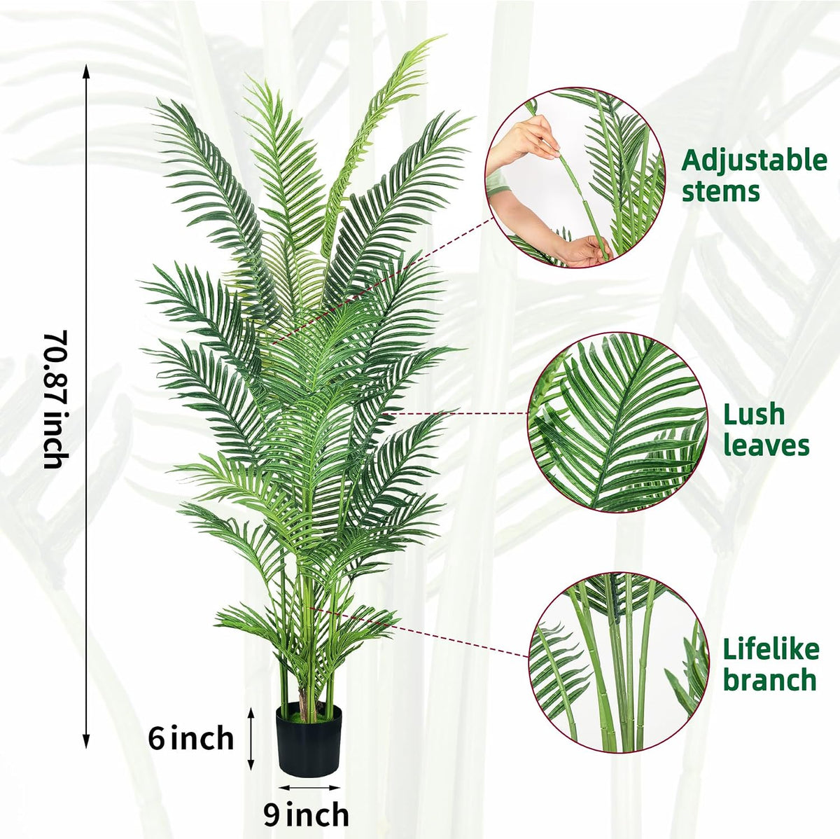 2Packs 4FT Artificial Bird of Paradise Plant,Faux Palm Tree Potted Plant with Real Touch Leaves,Fake Trees for Home Living Room Office Indoor Outdoor Decor(4 FT-2Packs)