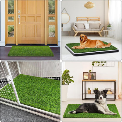 Artificial Grass, 47.3"x31.5" Professional Dog Grass Mat, Potty Training Rug and Replacement Turf Outdoor Rug Patio Lawn Decoration, Easy to Clean with Drainage Holes(47.3x31.5 inches)