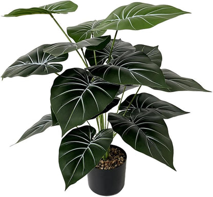 Fake Plants 40" Artificial Monstera Tree Plant Indoor with 18 Trunks Faux Greenery Potted Green Décor for Home Office Bathroom Farmhouse