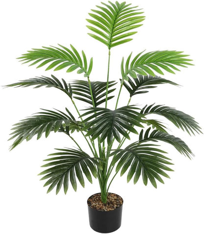 Fake Plants 40" Artificial Monstera Tree Plant Indoor with 18 Trunks Faux Greenery Potted Green Décor for Home Office Bathroom Farmhouse