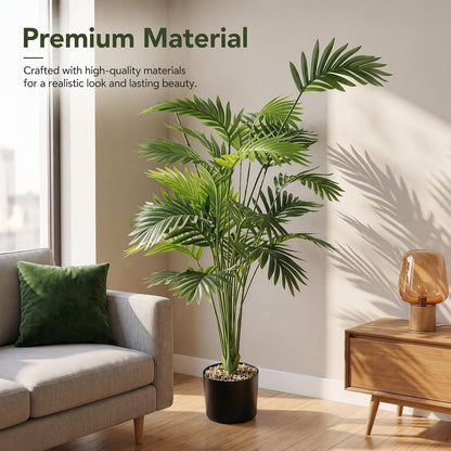 Fake Plants 40" Artificial Monstera Tree Plant Indoor with 18 Trunks Faux Greenery Potted Green Décor for Home Office Bathroom Farmhouse