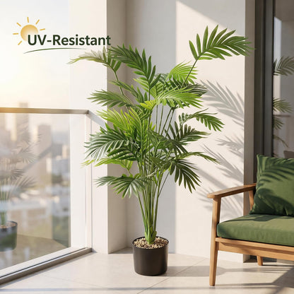 Fake Plants 40" Artificial Monstera Tree Plant Indoor with 18 Trunks Faux Greenery Potted Green Décor for Home Office Bathroom Farmhouse