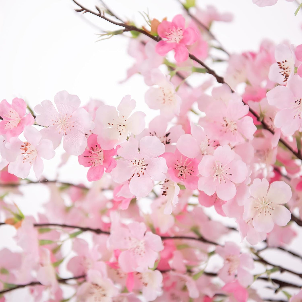INXUGAO Artificial Cherry Blossom Branches Decor Fake Flowers Indoor