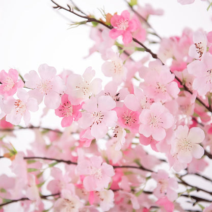 INXUGAO Artificial Cherry Blossom Branches Decor Fake Flowers Indoor