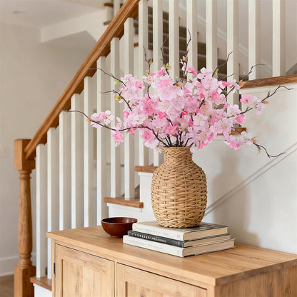 INXUGAO Artificial Cherry Blossom Branches Decor Fake Flowers Indoor
