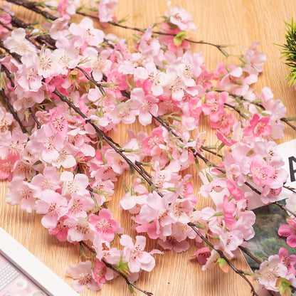 INXUGAO Artificial Cherry Blossom Branches Decor Fake Flowers Indoor