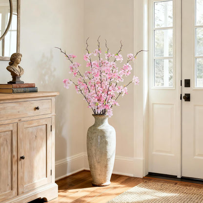 INXUGAO Artificial Cherry Blossom Branches Decor Fake Flowers Indoor