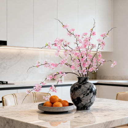 INXUGAO Artificial Cherry Blossom Branches Decor Fake Flowers Indoor