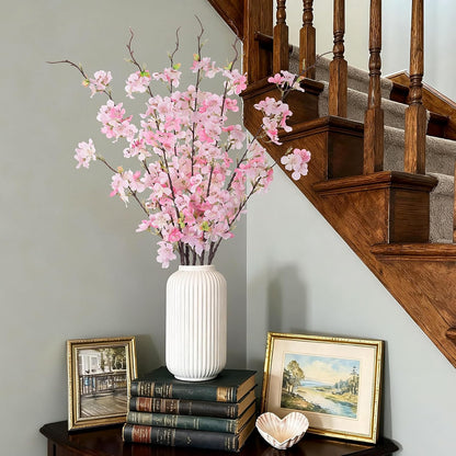 INXUGAO Artificial Cherry Blossom Branches Decor Fake Flowers Indoor