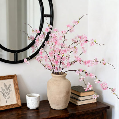 INXUGAO Artificial Cherry Blossom Branches Decor Fake Flowers Indoor